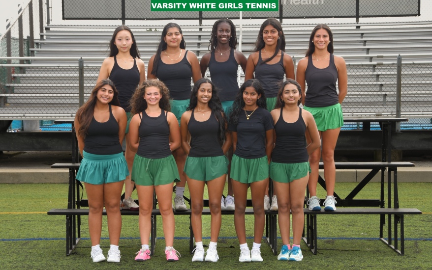 Girls Varsity White Tennis Team